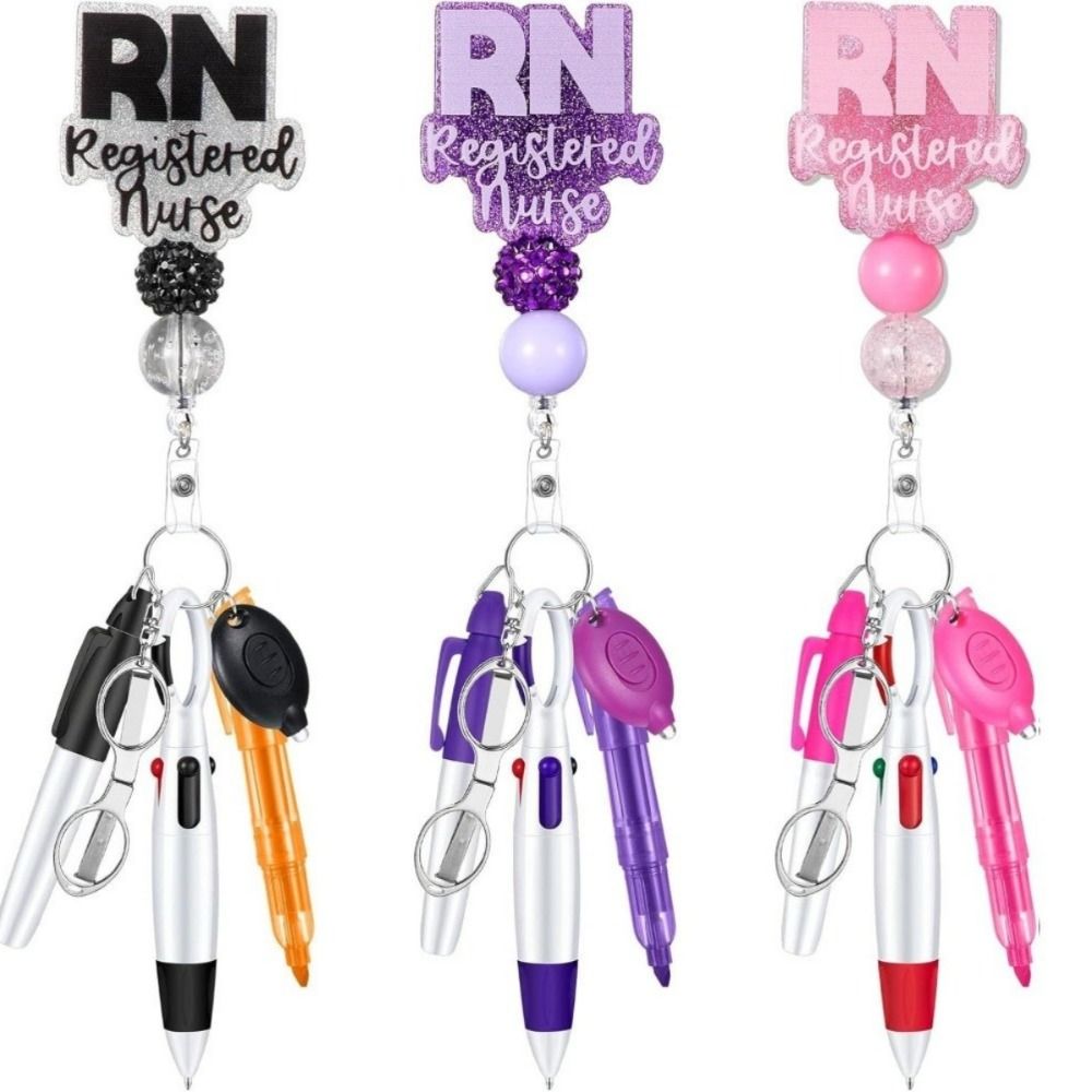 Penn Reel Fierce - Nouveau porte-stylo rétractable pour infirmière, lanière