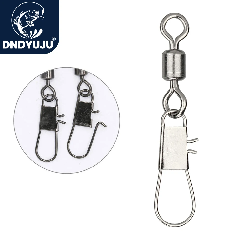 Fishing Line Winder - DNDYUJU 50pcs connecteur de pêche pivotant