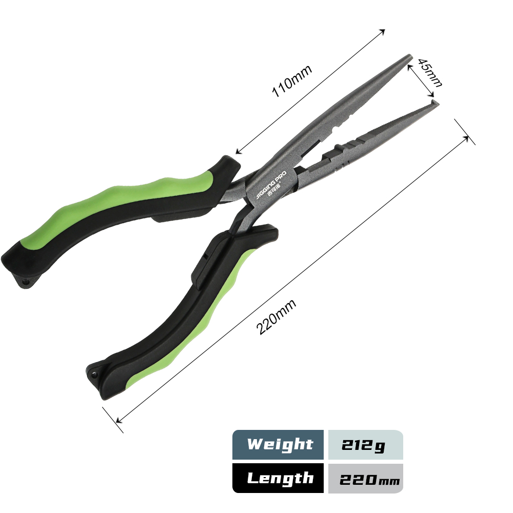 Pince de pêche à long bec JIGG - Freshwater Line avis et prix