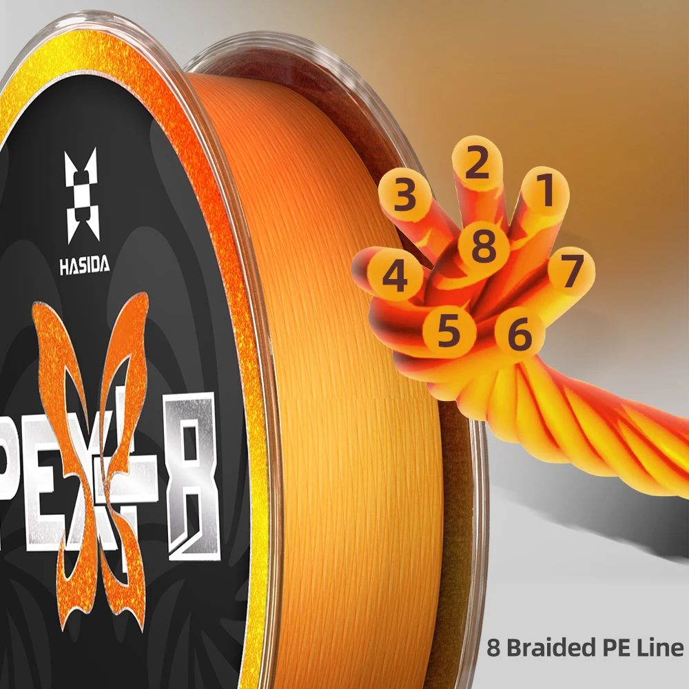 HASIDA Butterfly 100m 8Braided - Copolymer Line avis et prix