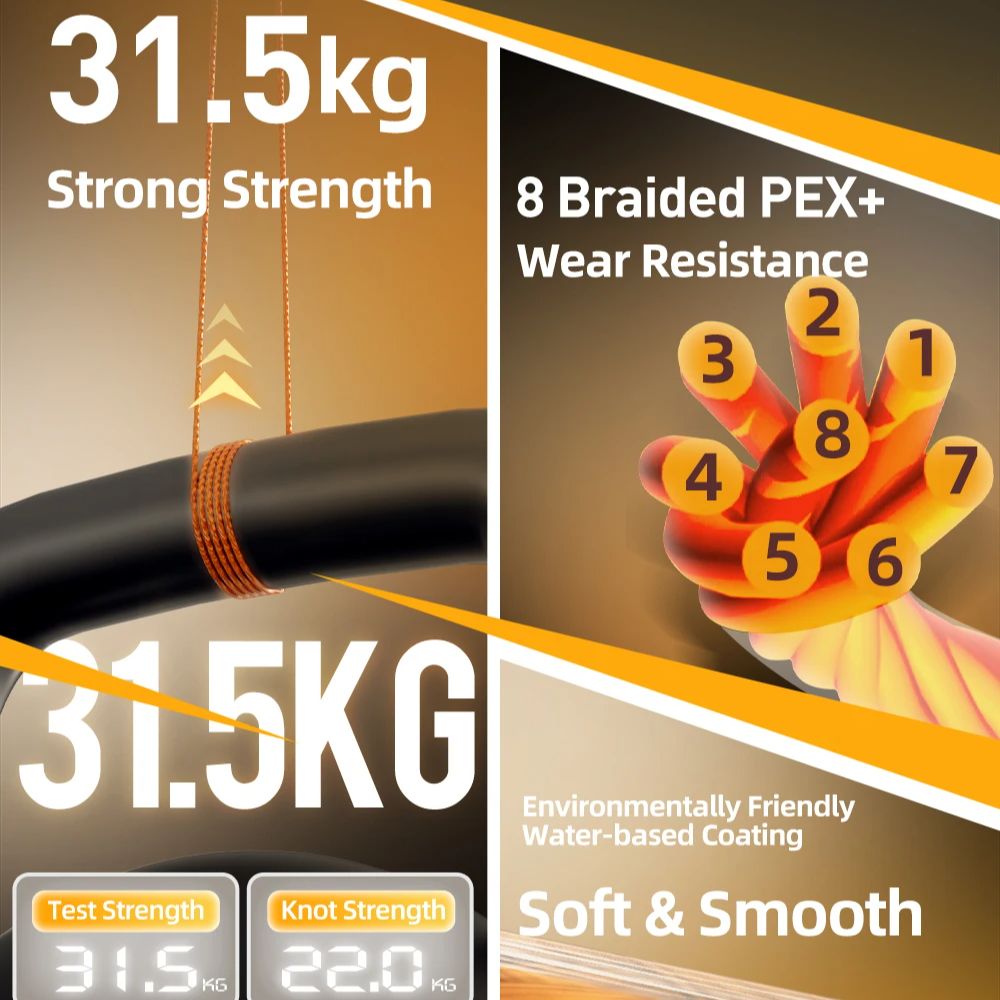HASIDA Butterfly 100m 8Braided - Copolymer Line avis et prix